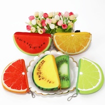 Cute cartoon fruit coin purse creative plush coin purse coin bag card bag plush toy 15