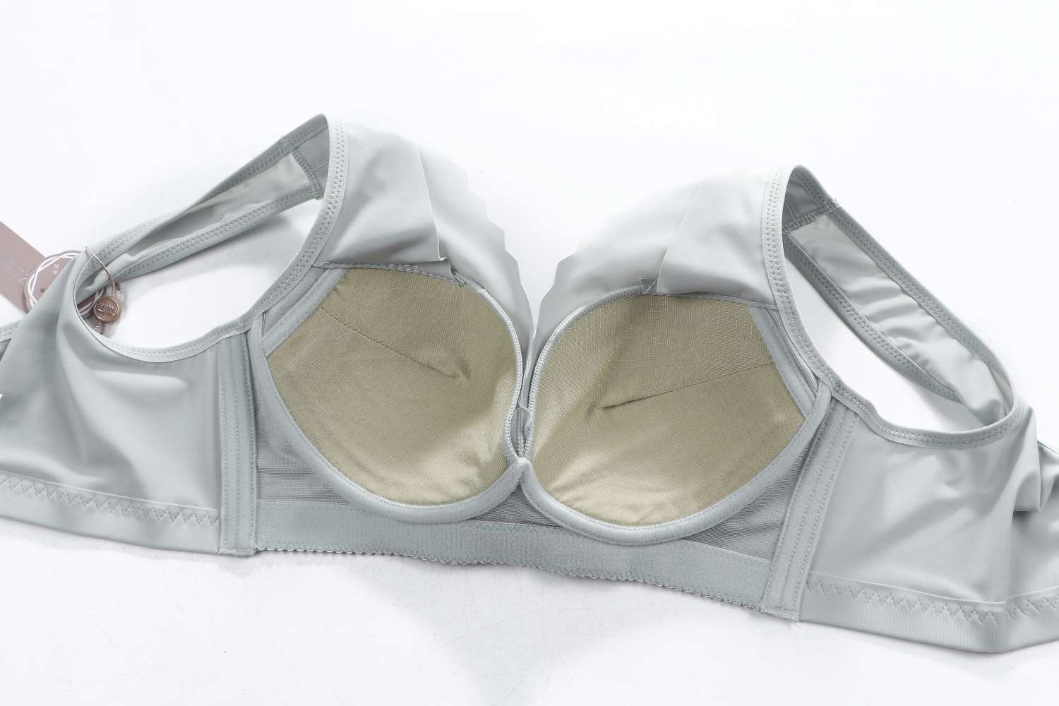 A wide shoulder and back close-in bra without steel rims, ice silk, and can be freely cut details Picture