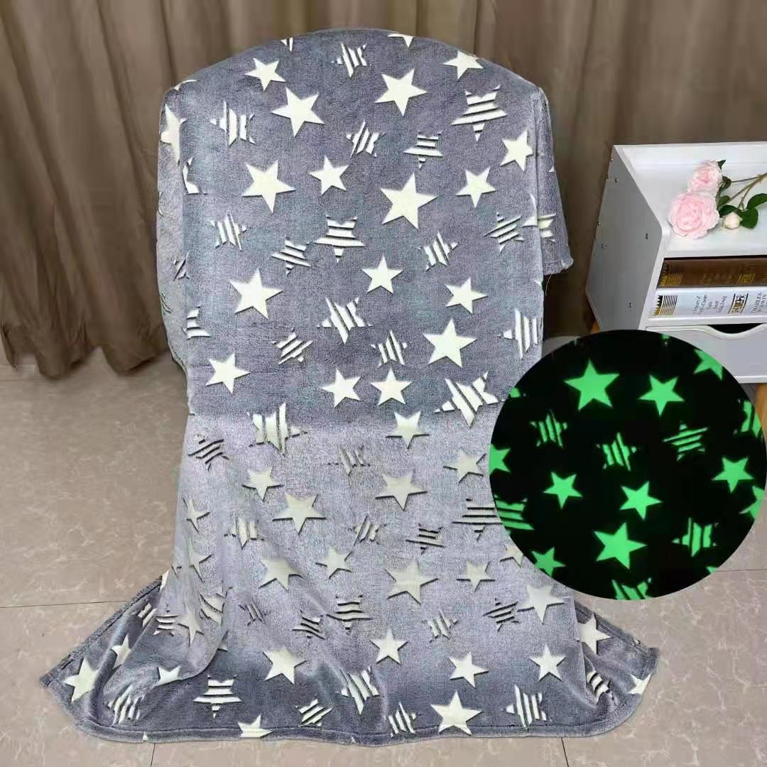 Luminous flannel blanket, luminous at night, 230GSM, 150*200cm size, custom-made detail image 15