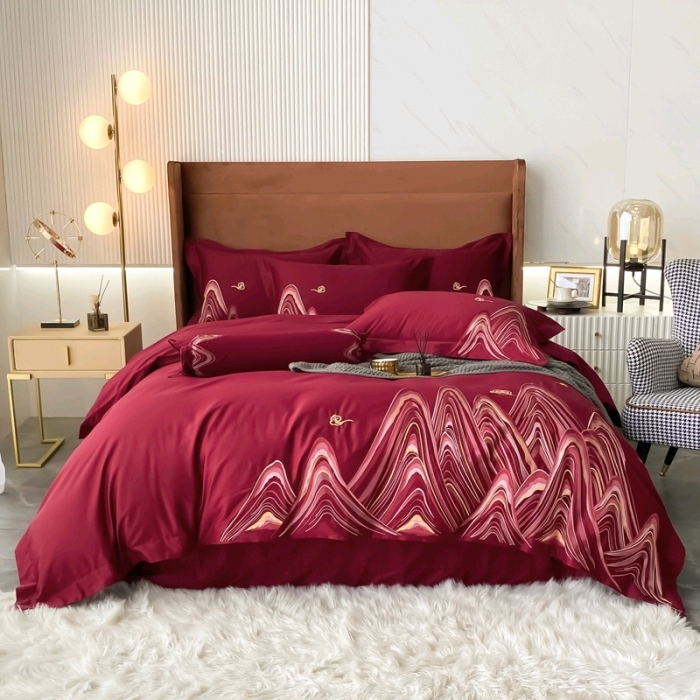 秋冬新款100S重磅刺绣推荐国风新中式锦绣山河3