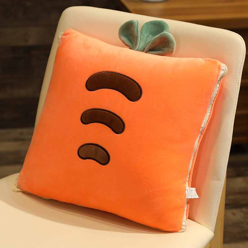 抱枕被子两用午睡毯盖被加厚毯子折叠汽车车载多功能靠垫枕头被子三合一100*170cm产品图