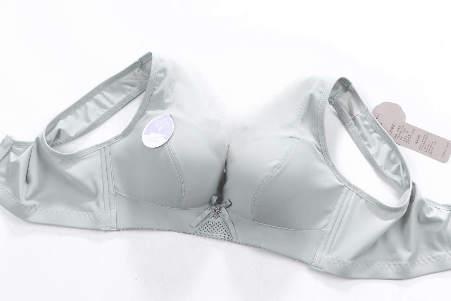 A wide shoulder and back close-in bra without steel rims, ice silk, and can be freely cut detail image 7