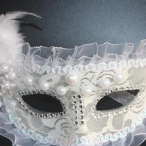 Venetian princess holding mask half face female Halloween masquerade mask costume party performance prop 92