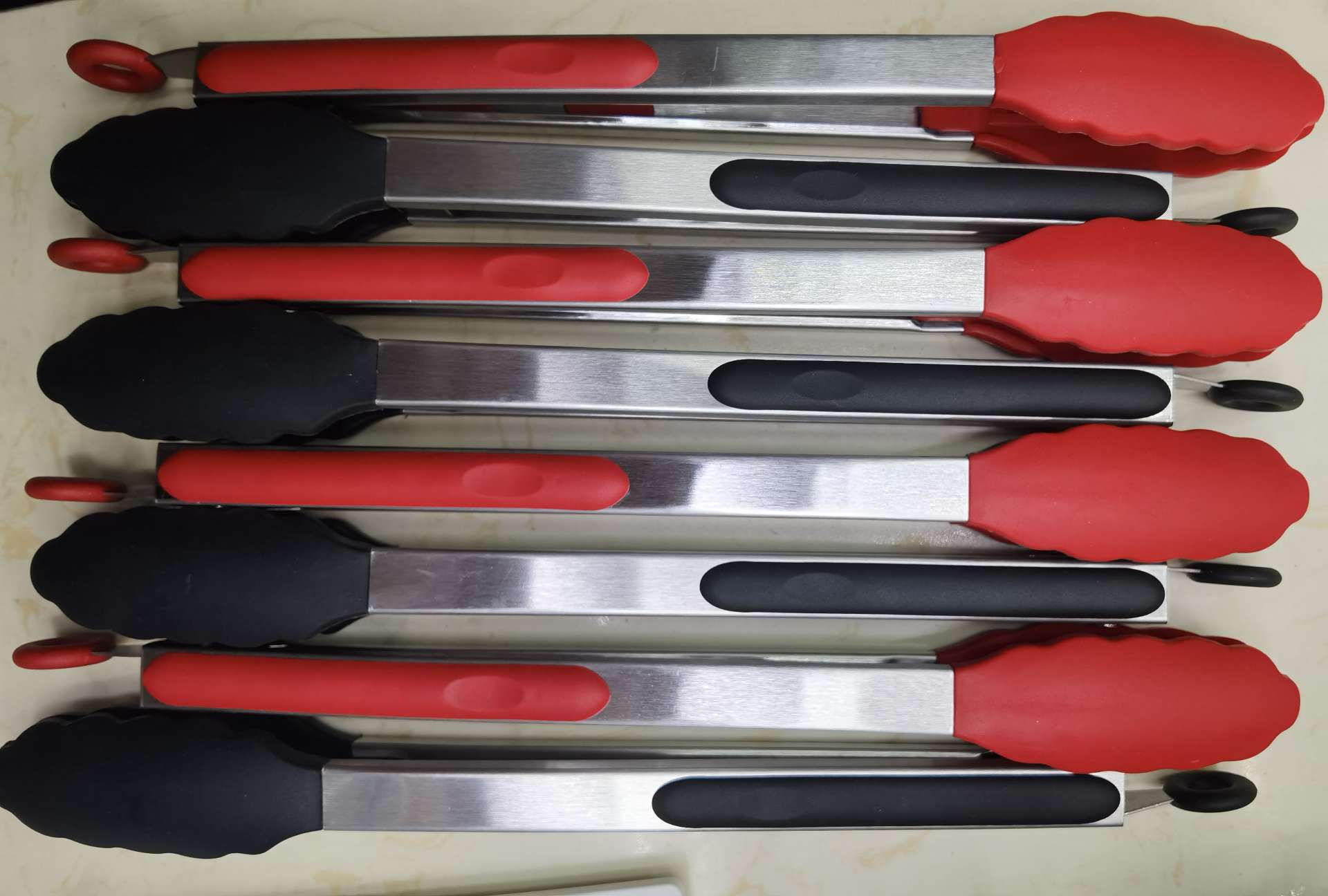 厨房小工具不锈钢硅胶防烫食品夹子9寸12寸烧烤夹不粘易清洗 其他厨房小工具详情图3