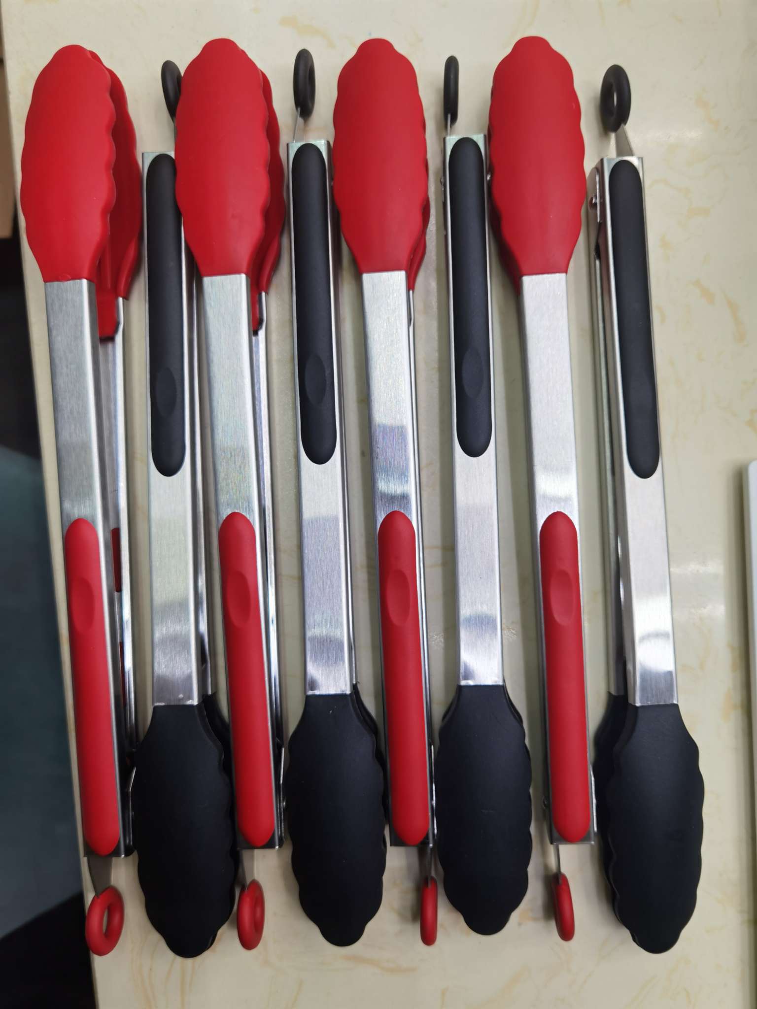 厨房小工具不锈钢硅胶防烫食品夹子9寸12寸烧烤夹不粘易清洗 其他厨房小工具详情图12