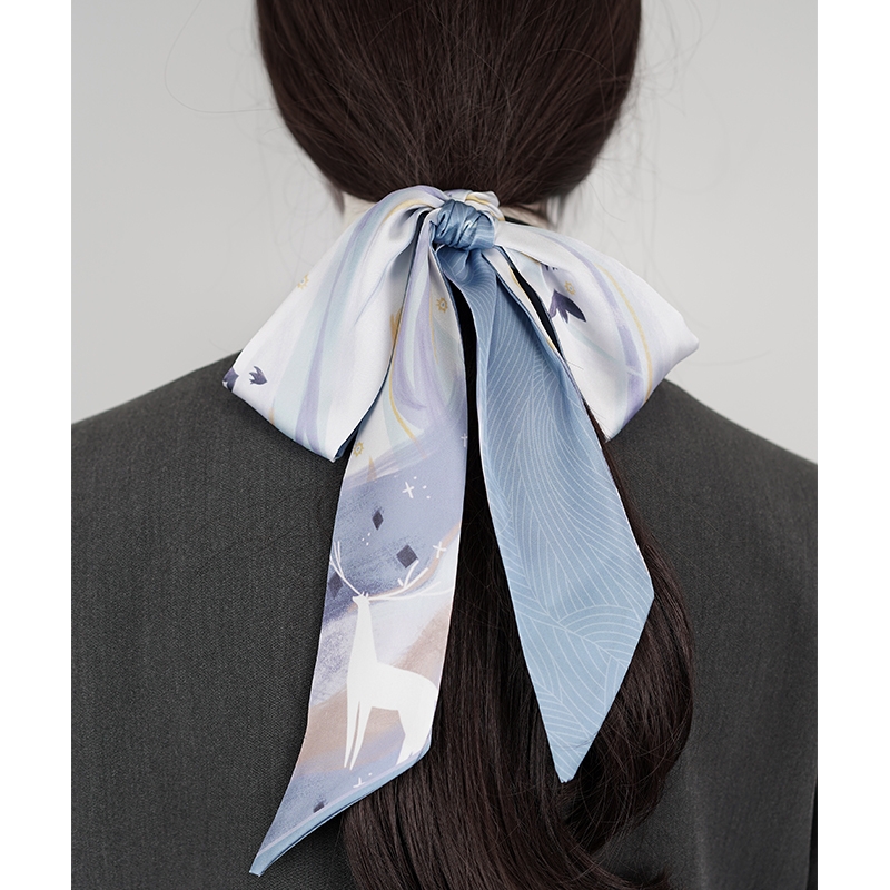 夏季丝巾小长条女领带细窄飘带编发丝带领巾绑包腰带发带