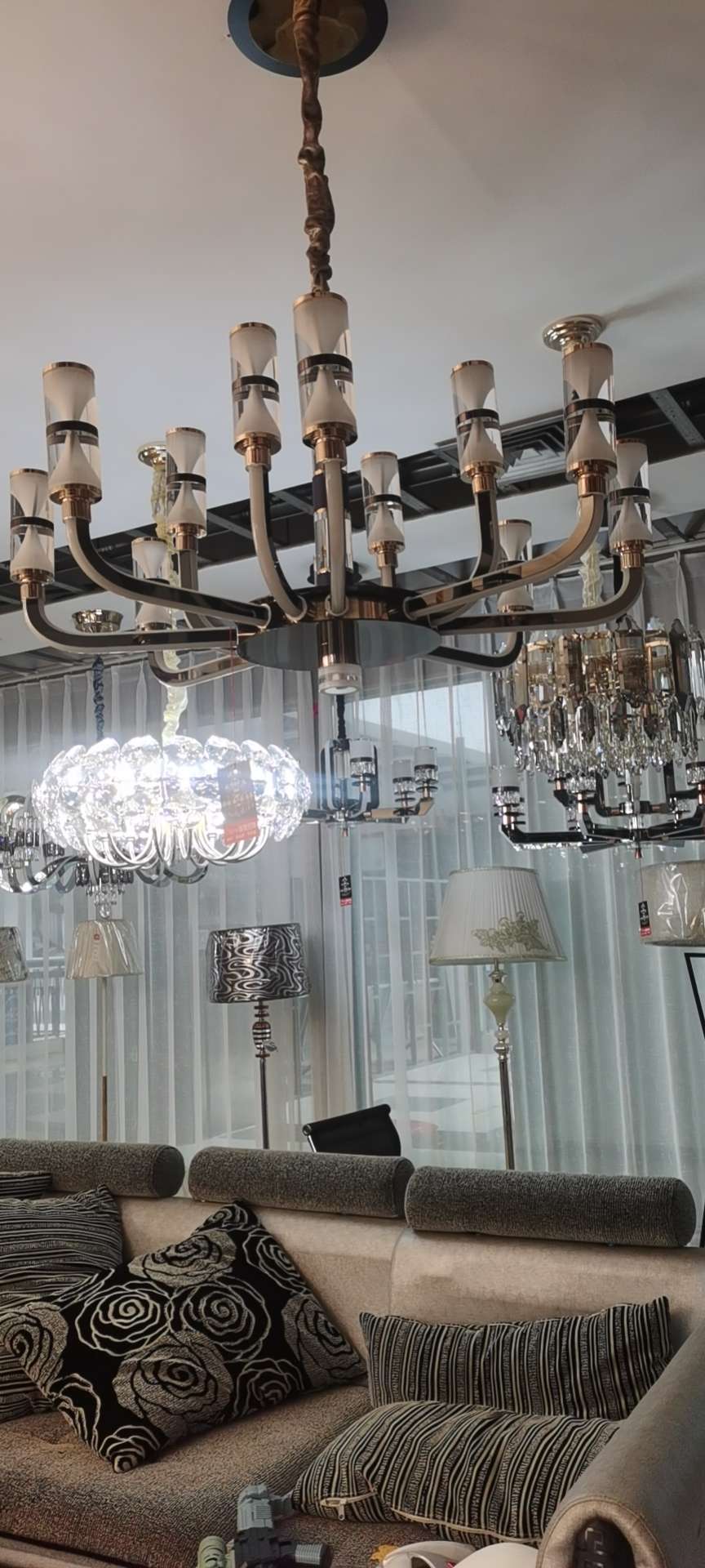 Moderno y ligero lujo crystal side luminiscente hotel Item Picture