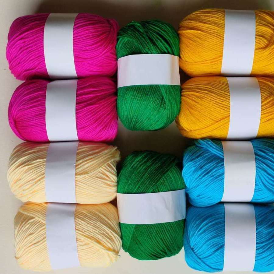 Baby wool handmade wool ball wool diy material bag hook shoe crochet doll wholesale 107
