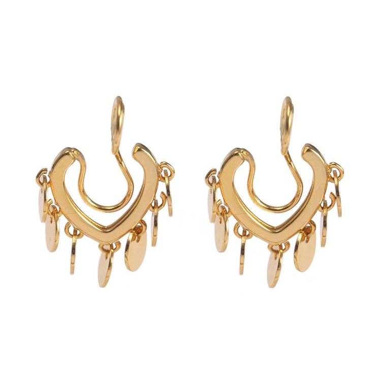 Ear clip women's summer European and American style small, simple and elegant cold style earrings 4