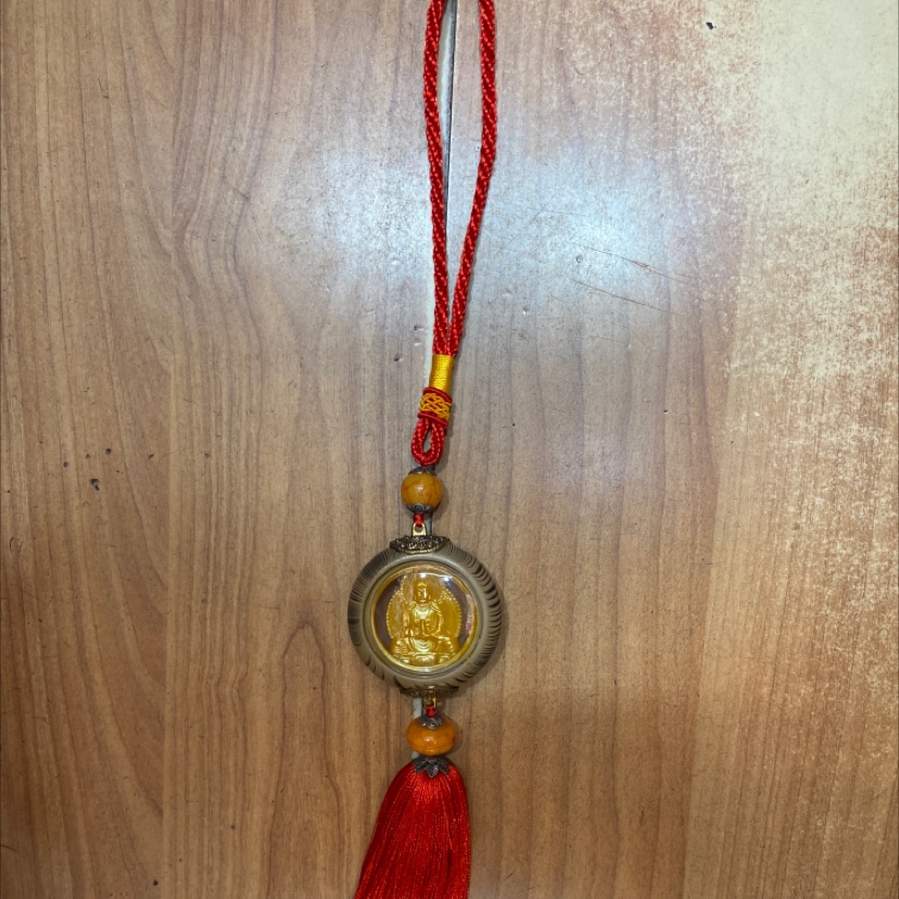 a Pendant Jinxiang jade Guanyin statue