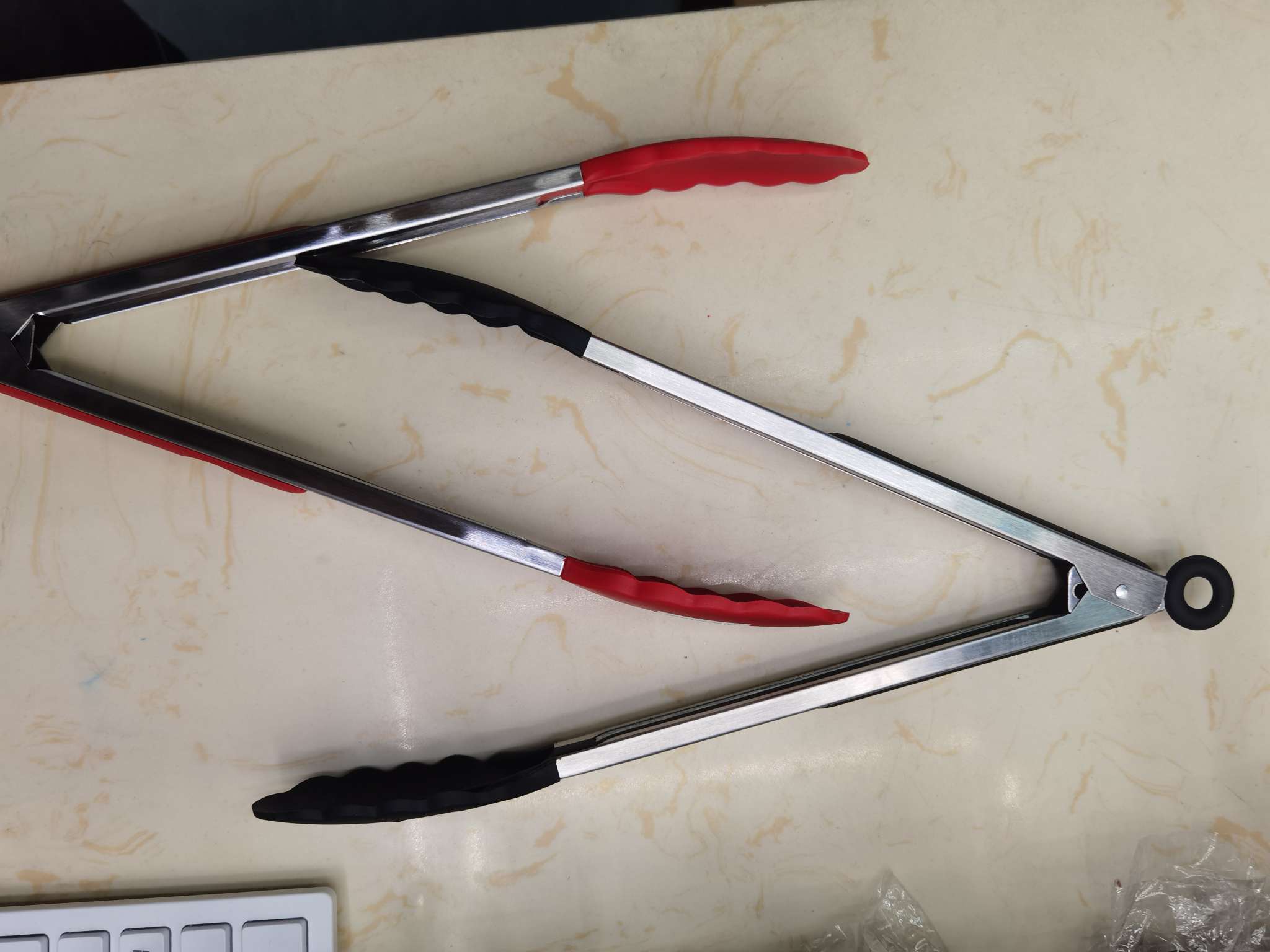 厨房小工具不锈钢硅胶防烫食品夹子9寸12寸烧烤夹不粘易清洗 其他厨房小工具详情图5