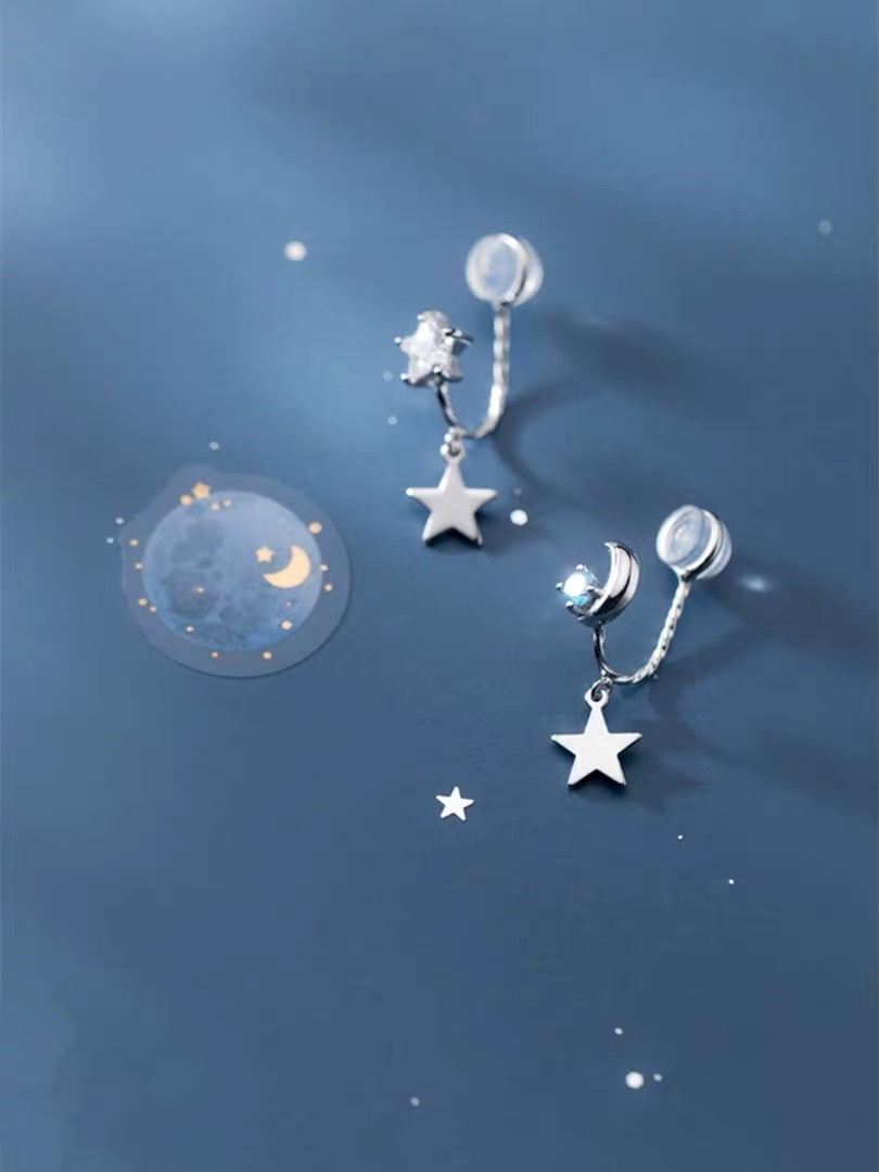 Ear clip women's summer European and American style small, simple and elegant cold style earrings 6 Specification image