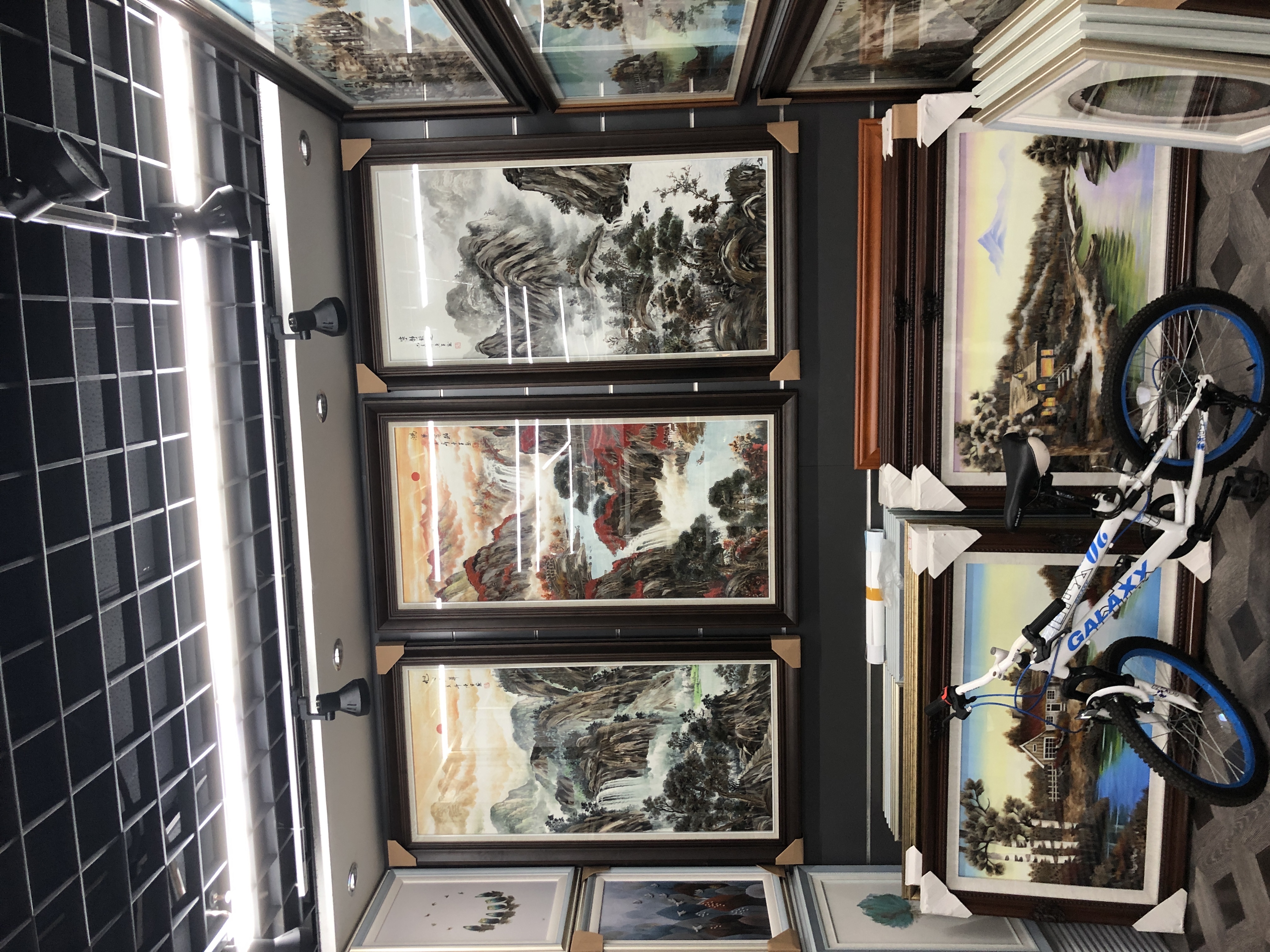 义乌大森装饰175X95cm纯手工羽毛画装饰画源远流长a1细节图