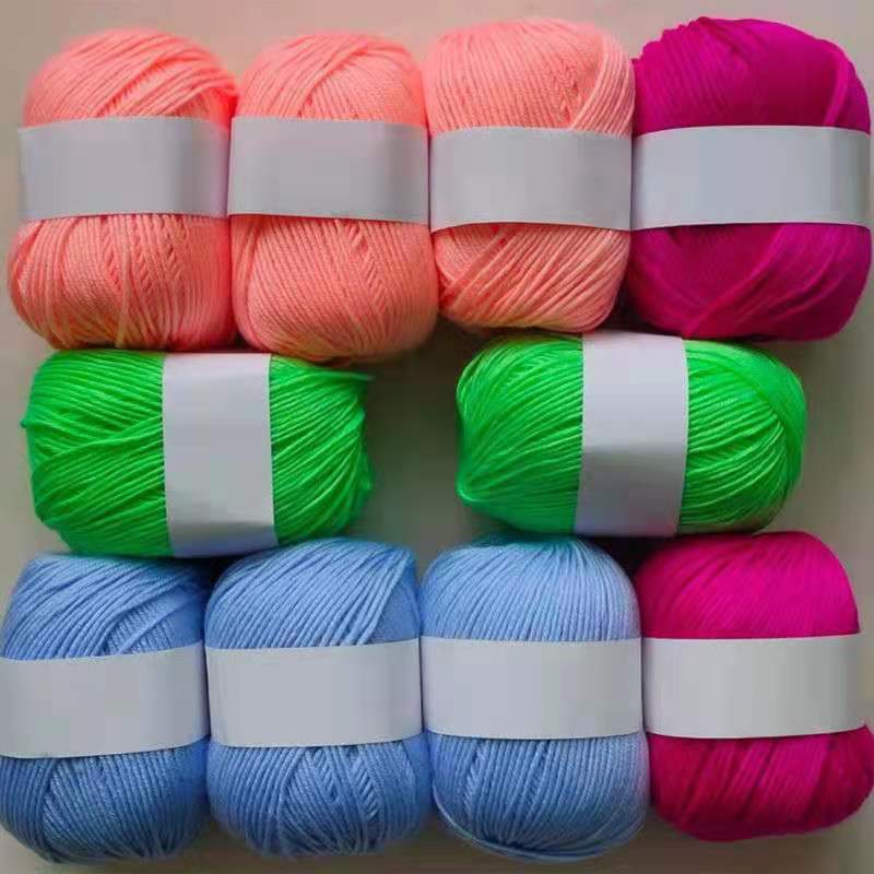 Baby wool handmade wool ball wool diy material bag hook shoe crochet doll wholesale 91