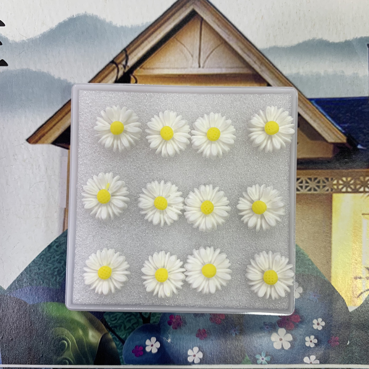 小清新纯色大菊花款