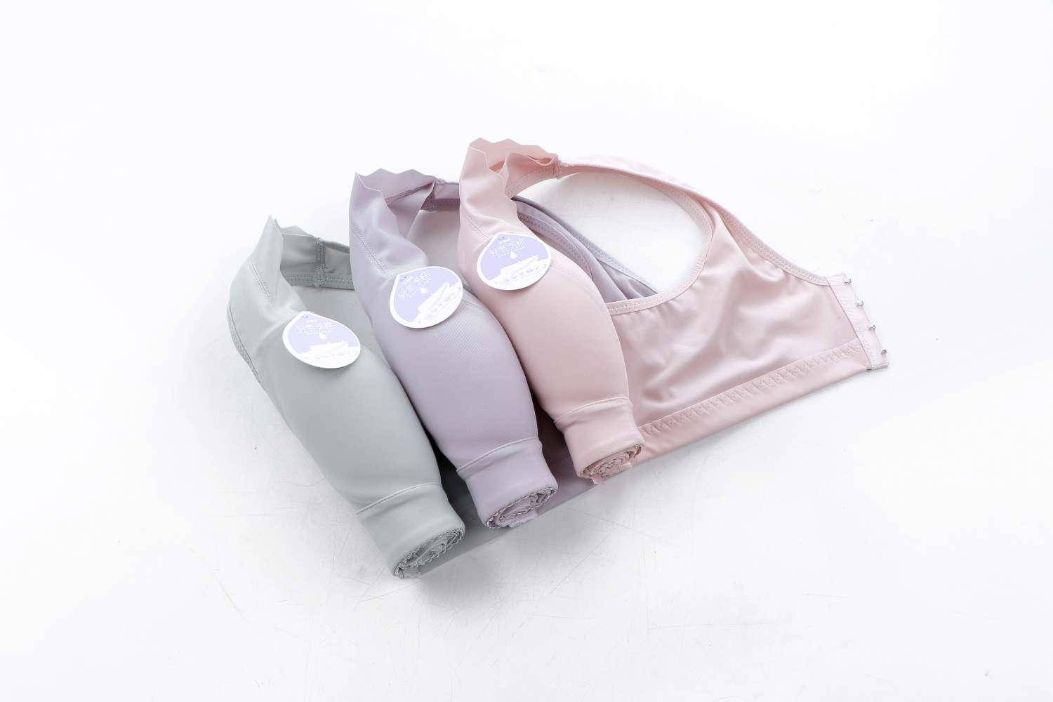 A wide shoulder and back close-in bra without steel rims, ice silk, and can be freely cut detail image 13