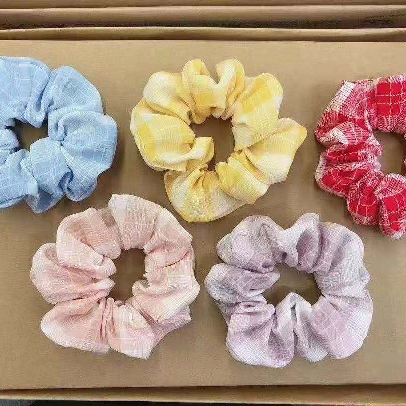商品5明星同款新款韩版大肠发圈夏季发网皮筋女扎头气质发绳头绳