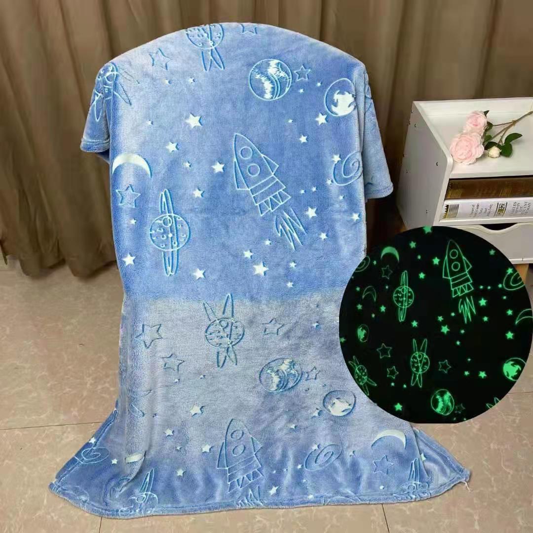 Luminous flannel blanket, luminous at night, 230GSM, 150*200cm size, custom-made detail image 16