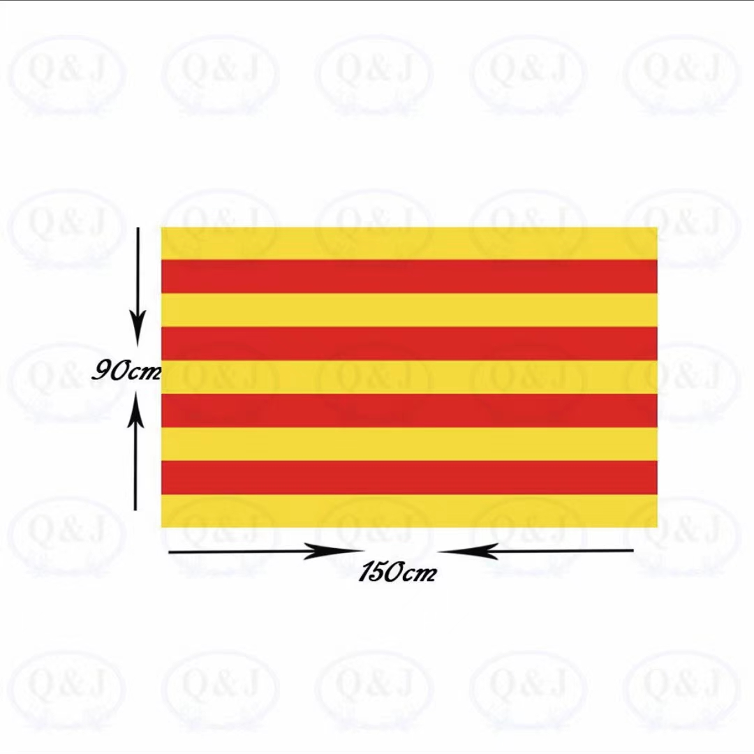 4号加泰罗尼亚区旗，西班牙区旗详情图1