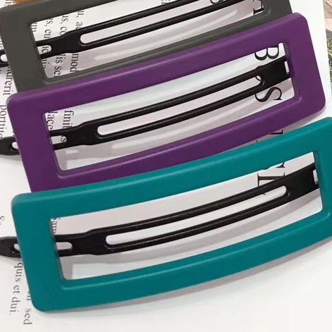 时尚气质百搭简约流行潮流第三名方形扣夹刘海夹