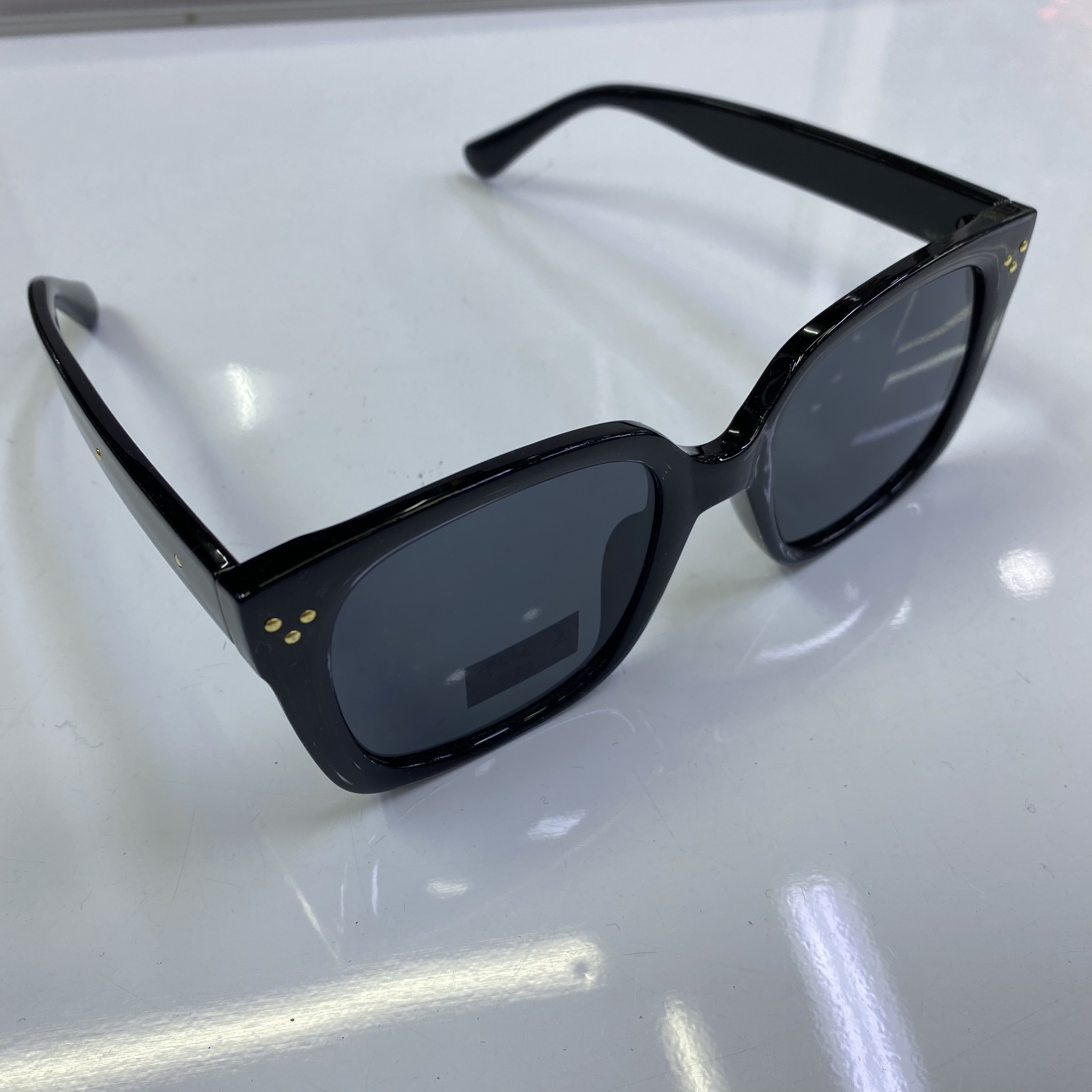 Anti-ultraviolet driving glasses, Korean version small face round face eye protection, Korean version trendy driving special driving glasses and sunglasses, black sunglasses details Picture