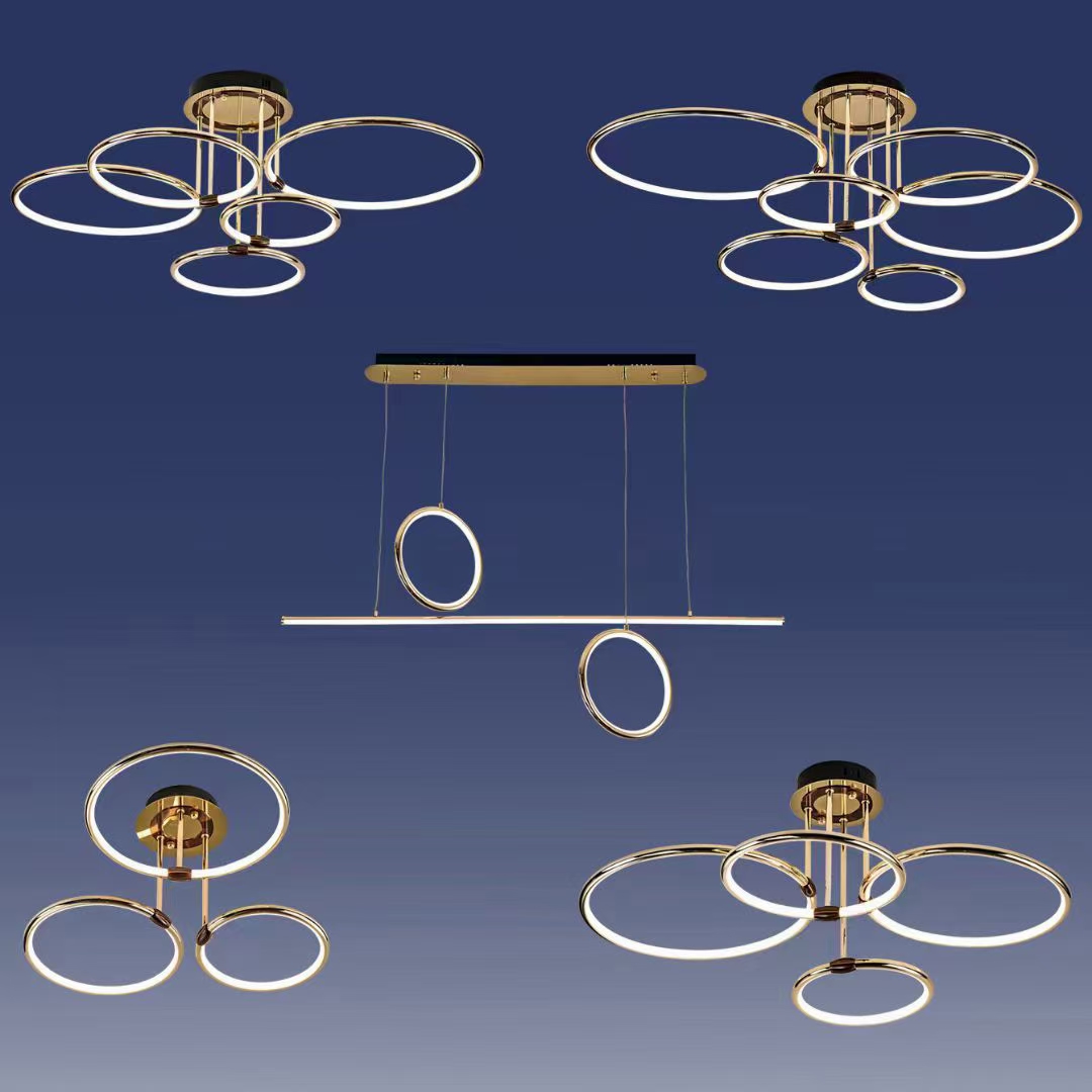 A light luxury, minimalist, modern, creative and personalized chandelier details Picture