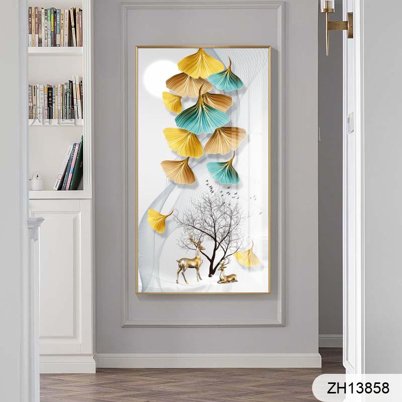 Nine fish picture space picture splicing picture porch decoration
