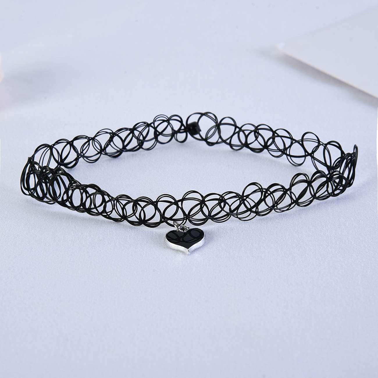 FLY1599 Creative Women's fishing line Tattoo Necklace, Korean version simple and fashionable creative handmade short piece jewelry, direct supply wholesale detail image 2
