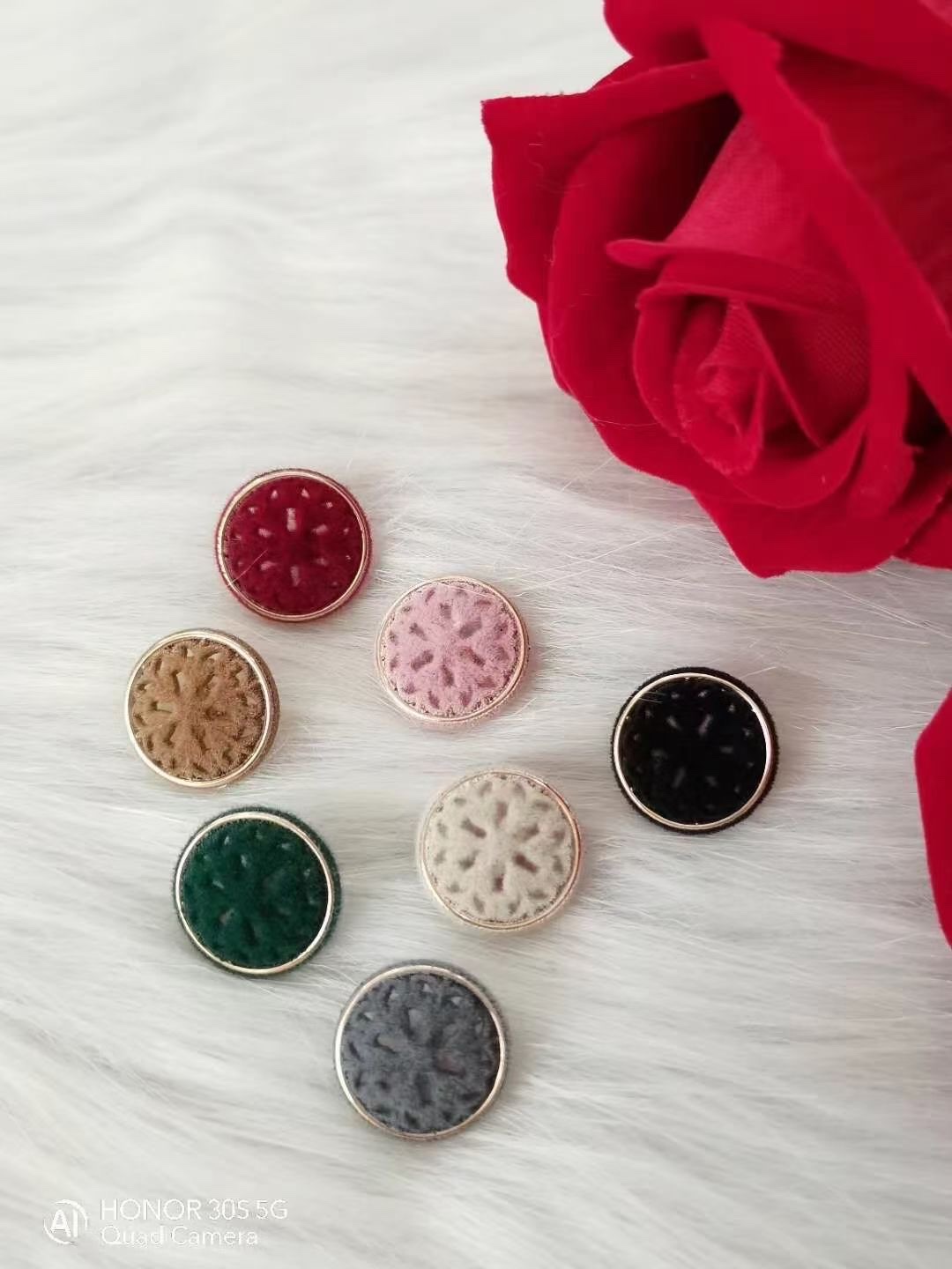 Combination Decorative Buckle Nylon Combination Button Double Button Men's And Women's Casual Coat Trench Coat Sweater Coat Suit Button details Picture