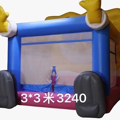 福斯特气模厂家直销充气玩具充气城堡淘气堡充气滑梯跳床喷水滑梯水池淘气堡大型游乐设施椰树滑梯细节图