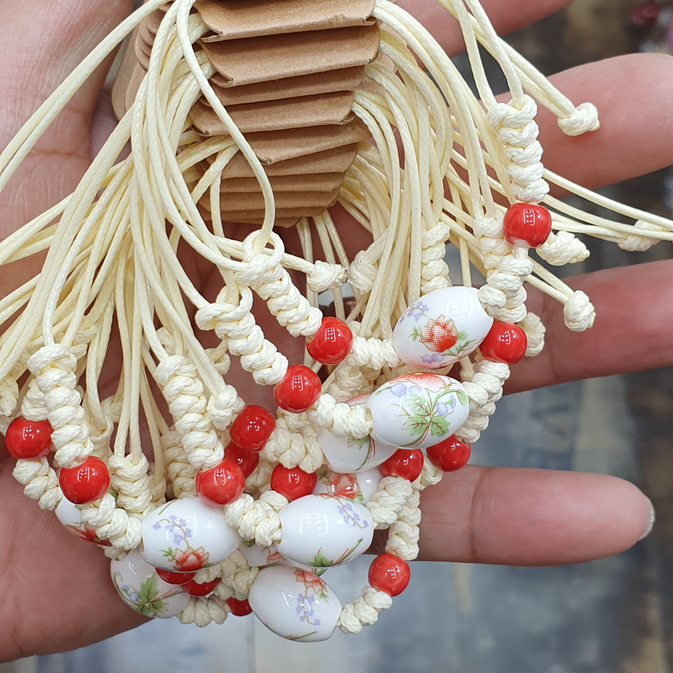 天然时尚（陶瓷）男女款手链护身简约古风纯手工 编织12