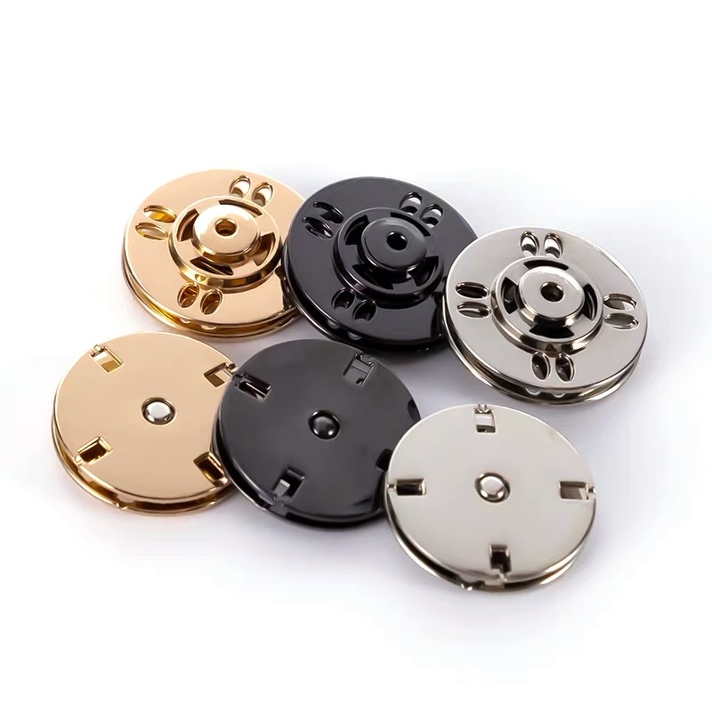 高端金属暗扣摁扣羊绒大衣隐形扣尼大衣扣高档子母扣可调节详情图1