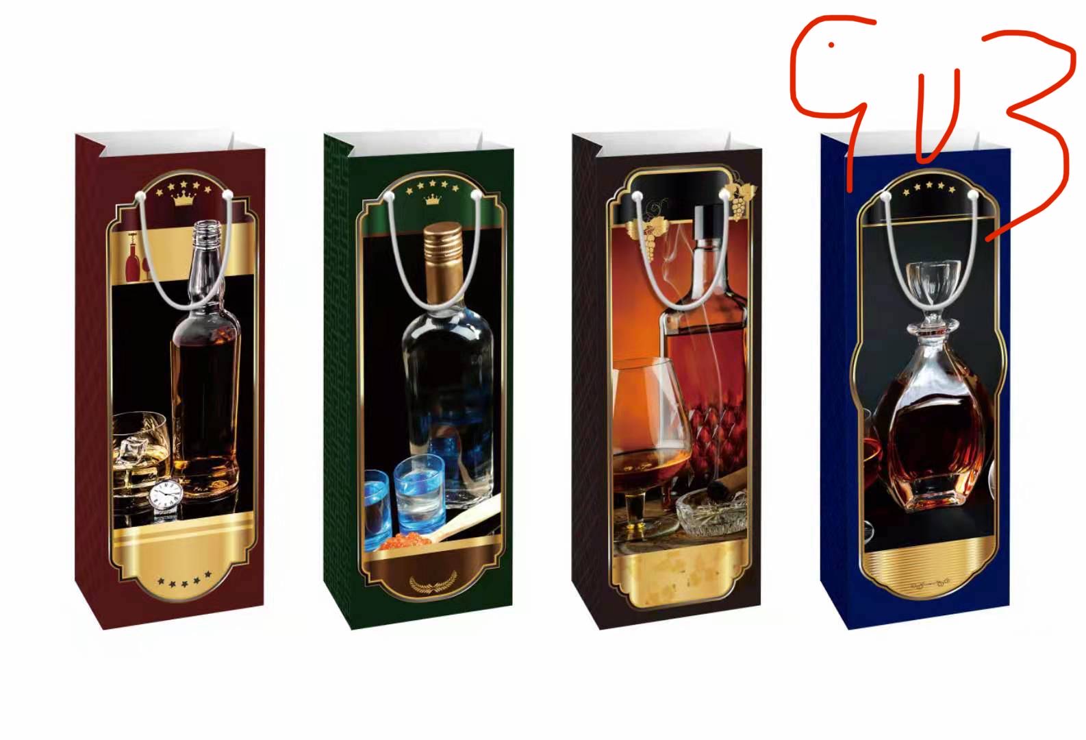 Customized wine bags, hand-held gift paper bags, clothing packaging paper bags, wholesale food takeout packaging bags Application Scenario