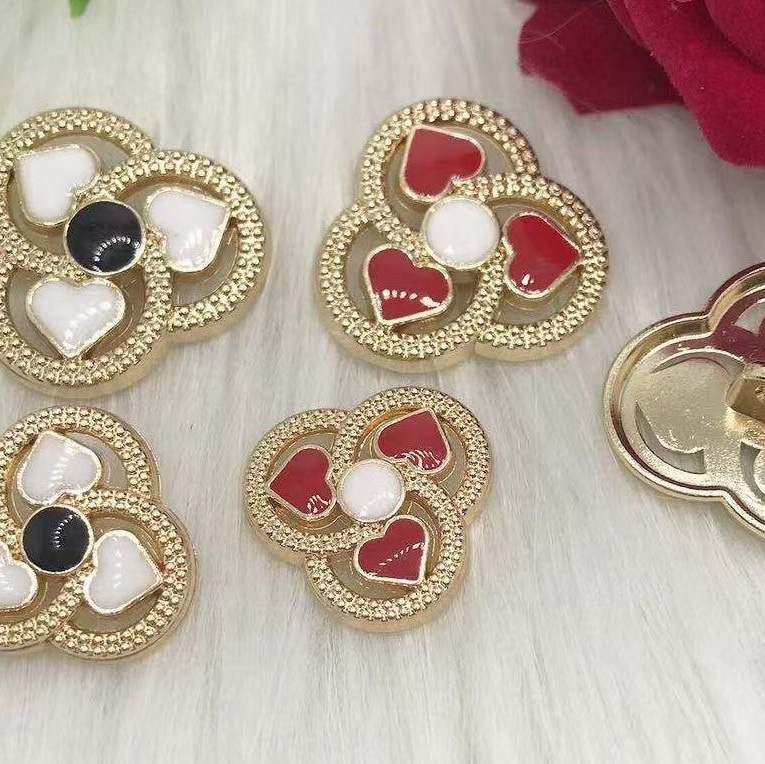 Metal Point Oil Button High-Grade Point Oil Button Women's Clothes Coat Trench Coat Button Suit Sweater Button Wholesale