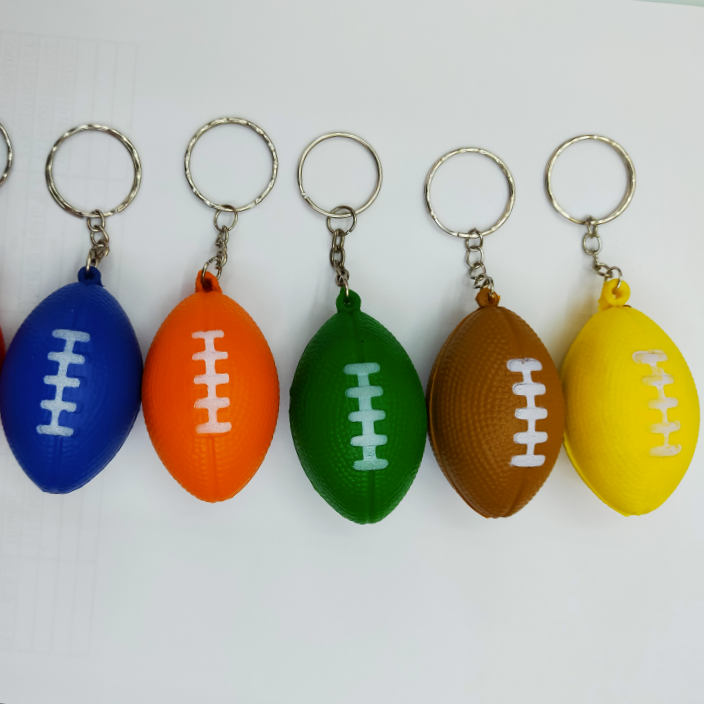 橄榄球钥匙扣pu材质 钥匙扣 小东东玩具 1