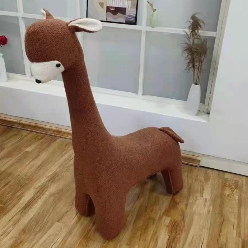 Alpaca animal stool Creative stool for household items