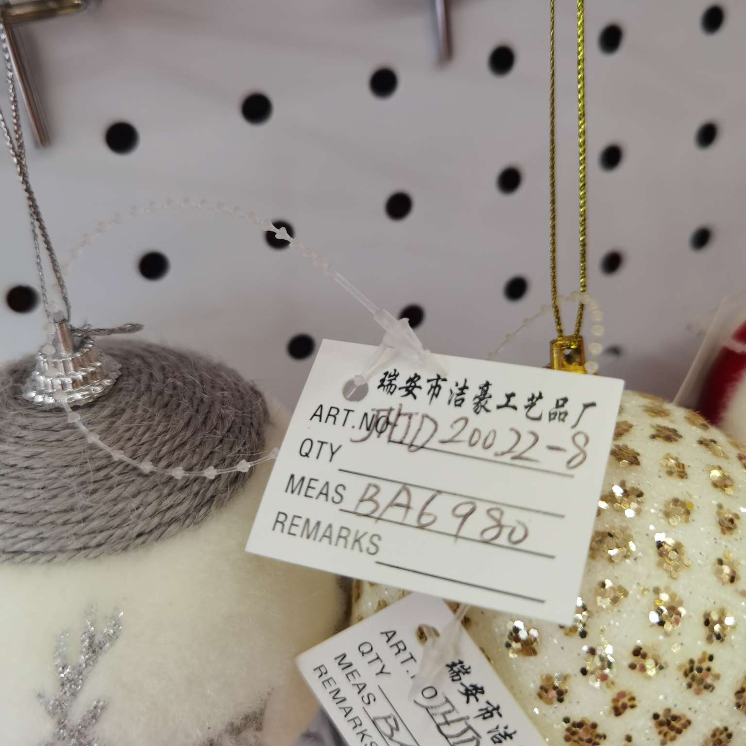 1002021 New Christmas Gifts, Christmas decorations, Christmas foam pendants detail image 3