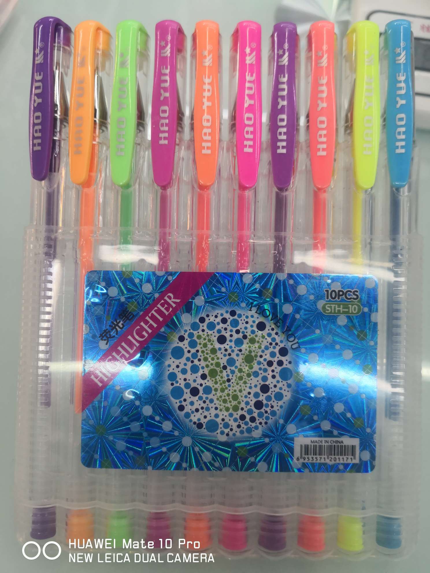 Yiwu Boyang Pen and Ink Supplies Store, 100STH - 10-color flip-top box packaged highlighters Specification image