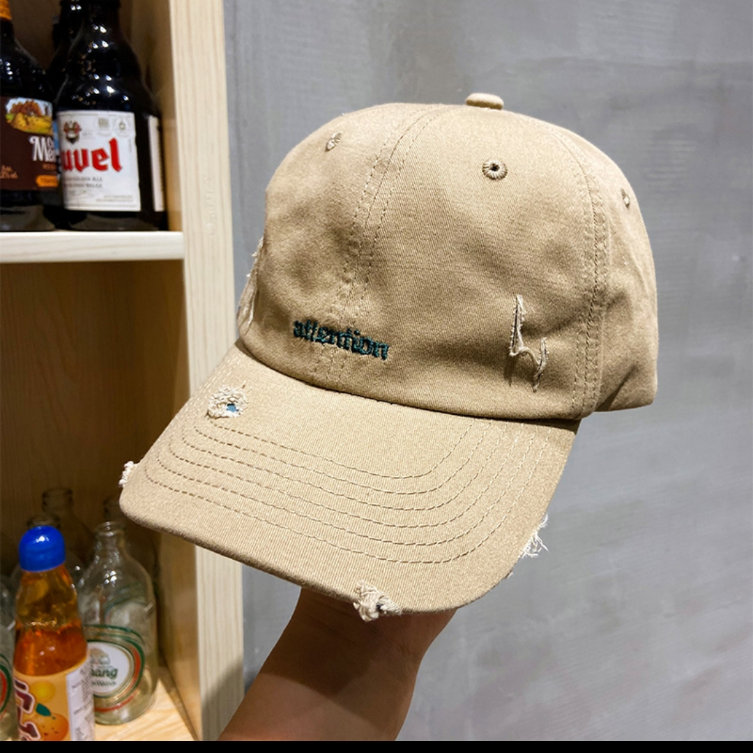 Cowboy cap children spring summer Korean version of all Instagram fashion soft top broken letter shade baseball cap male 1 thumbnail