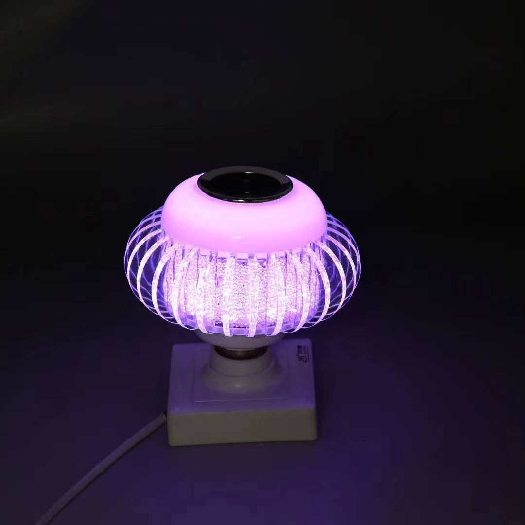 Pink led screw bulb Christmas light fixture