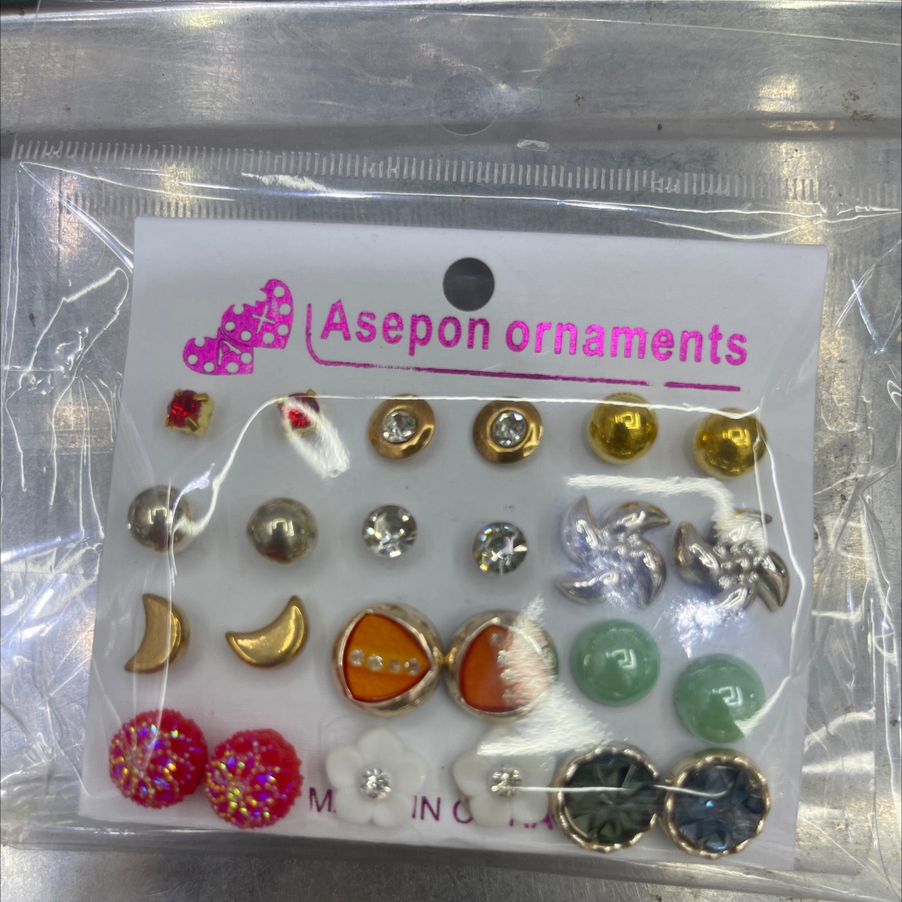 混款耳钉1爱信饰品韩版百搭耳钉耳饰5306-1