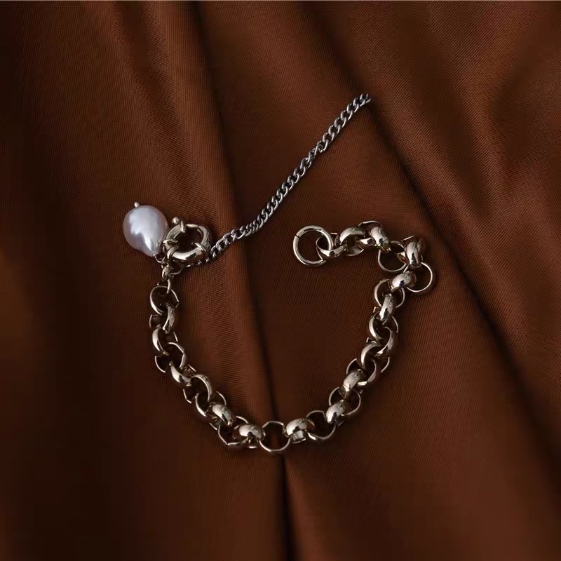 Simple, fashionable, trendy, individualistic and elegant beaded bracelet, the same style as the Internet celebrity Specification image