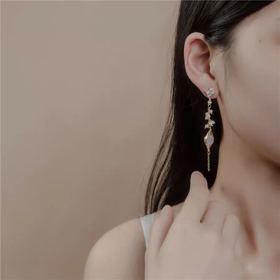 Delicate luxury court Lolita Sweet temperament Princess fashion earrings