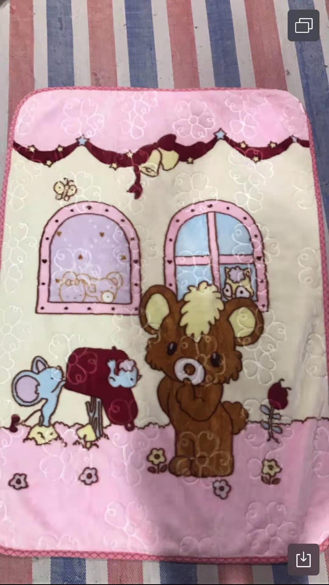 2021 Factory Direct Sales New Explosive Wholesale Double-Layer Children Cloud Blanket 100*140 Specification drawing