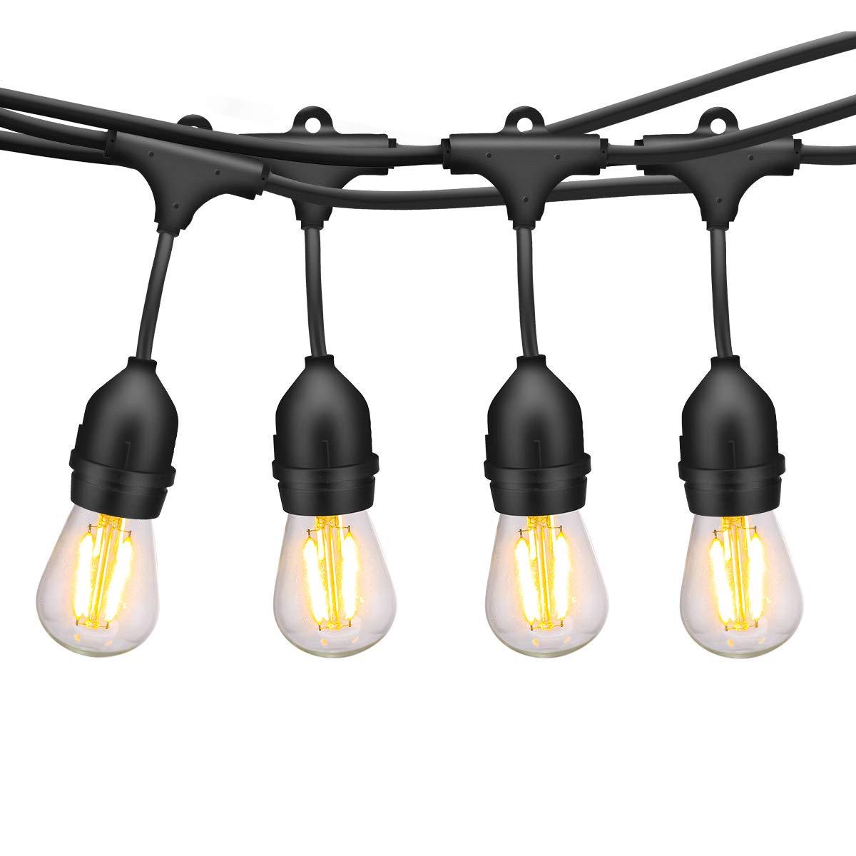 Export supply of pure copper wire core American standard 8FT outdoor decorative lamps, E26 bulbs, European standard retro waterproof lamps for outdoor use Item Picture