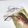 新款韩版时尚成人平光镜 圆框复古可配近视眼镜 M-150细节图