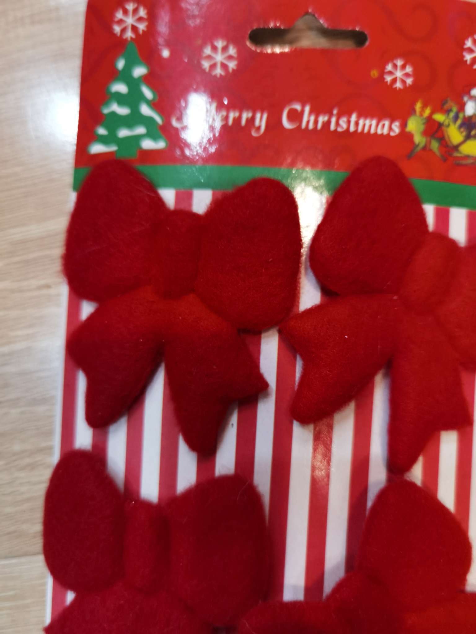 New Christmas pendant, Christmas gift, Christmas gift, Christmas bow 6-piece set Application Scenario