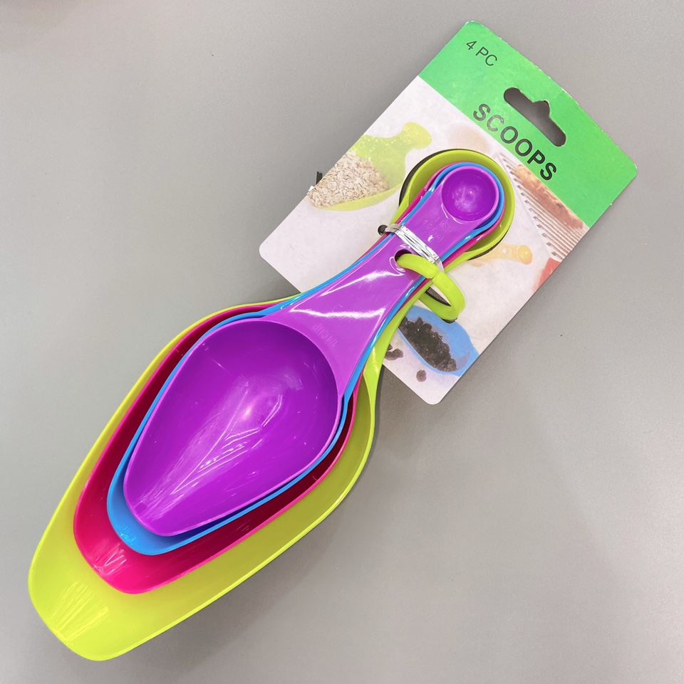 4pc measuring spatula, kitchen measuring cup, measuring spoon, ice spatula, flour spatula, baking scale measuring cup, household measuring spoon set