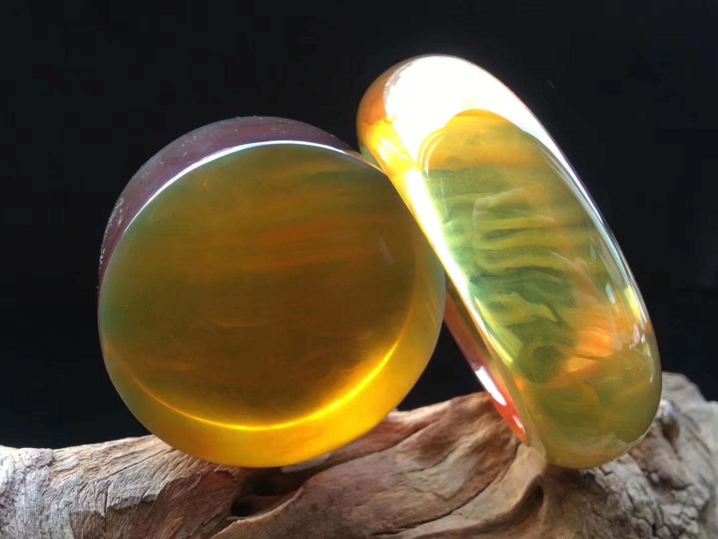 金棕宽镯详情图1