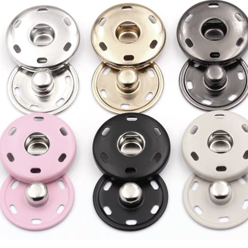 高档金属暗扣童装子母扣羊绒大衣扣隐形扣可调节按扣摁扣